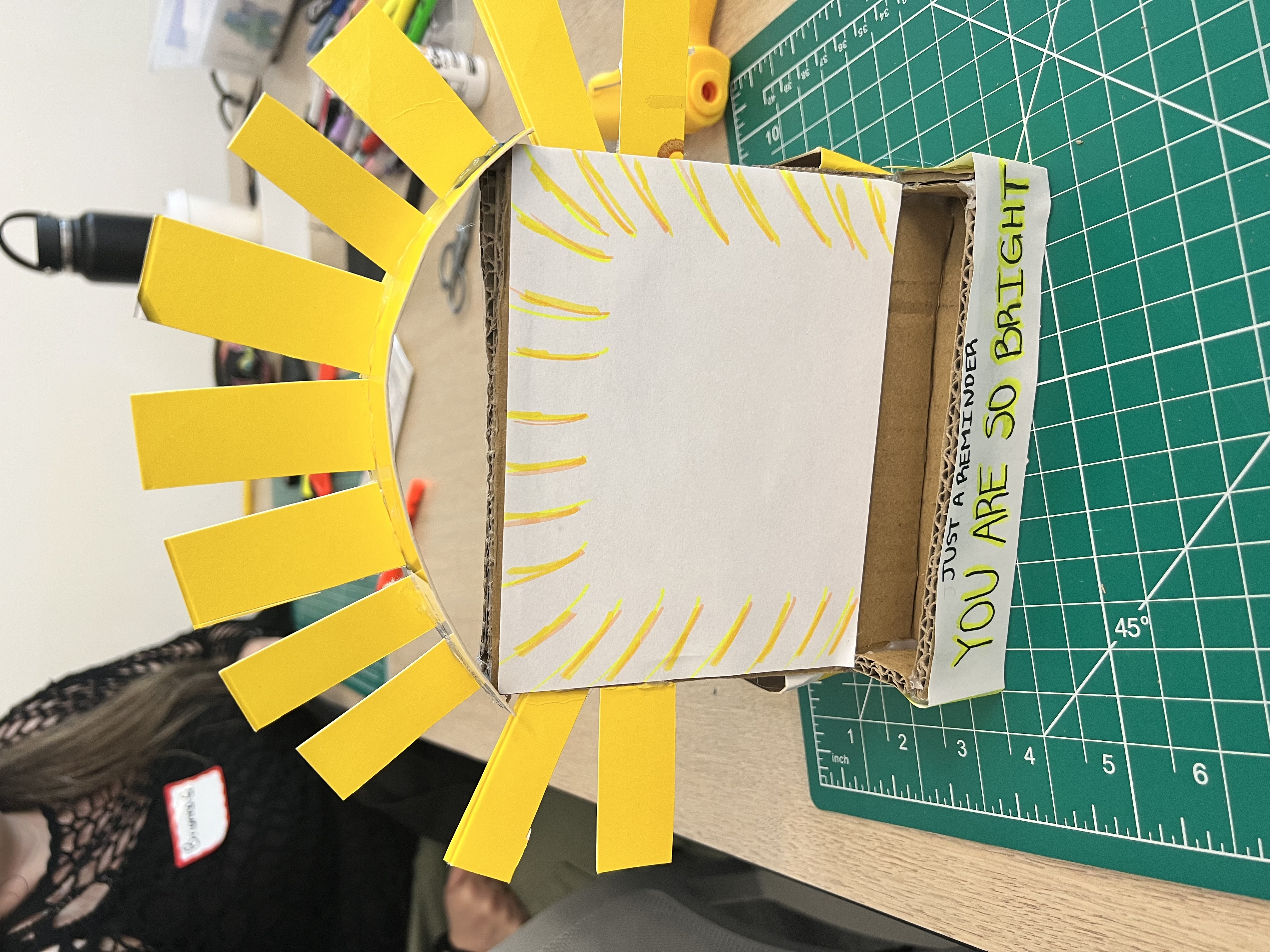 Sunray box project created at the Fabrication and Invention Professional Development.