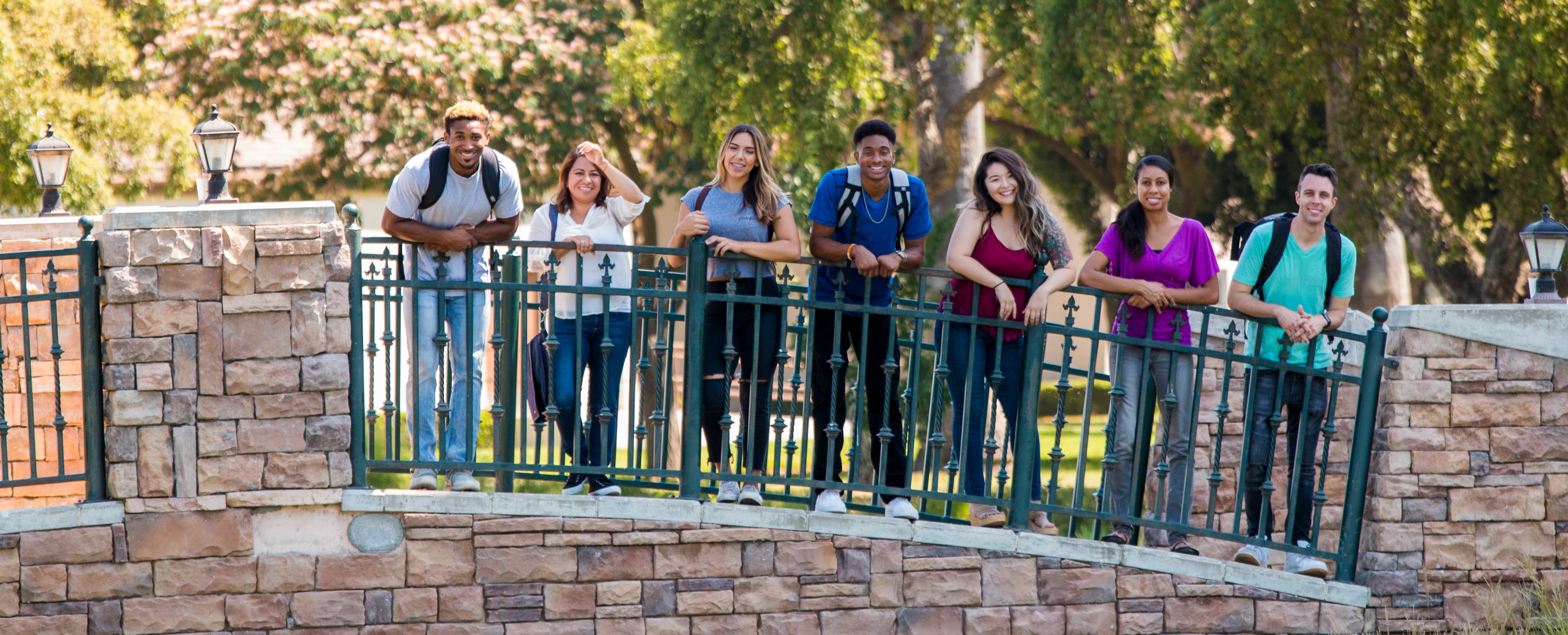 Students at the Stockton Campus
