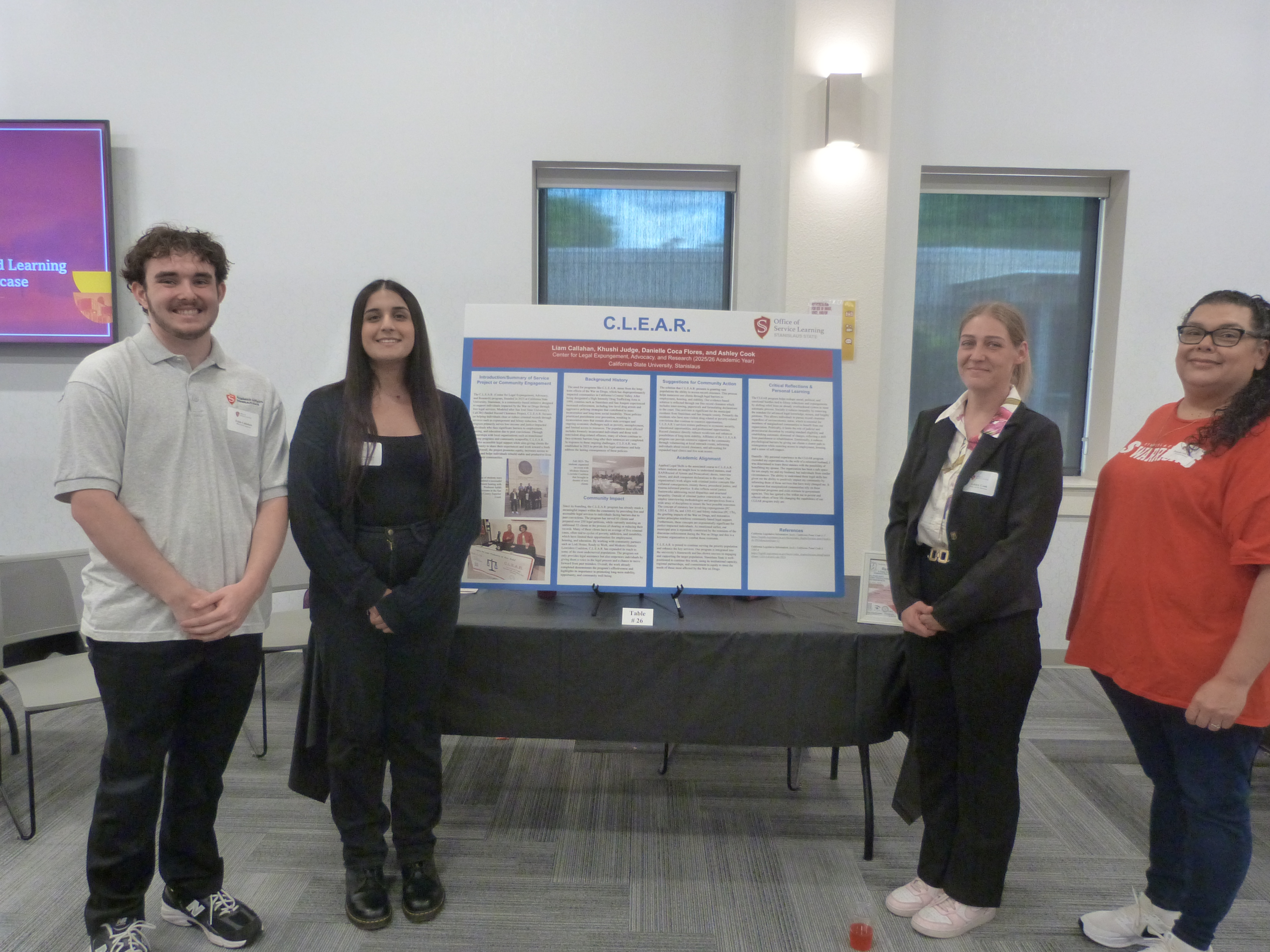 CLEAR Program Poster with Students
