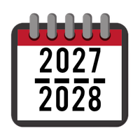 Academic calendar for 2027 to 2028.