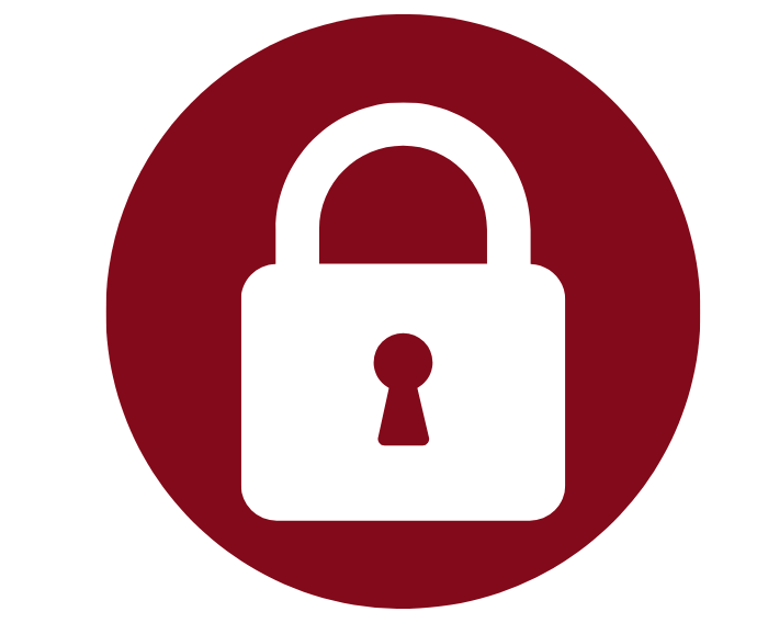 Lock icon representing a closed course