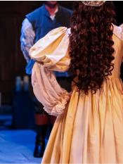 Theatrical actors in costume