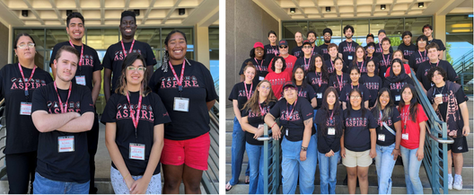 ASPIRE Students posing together during the STEM PALS Summer program