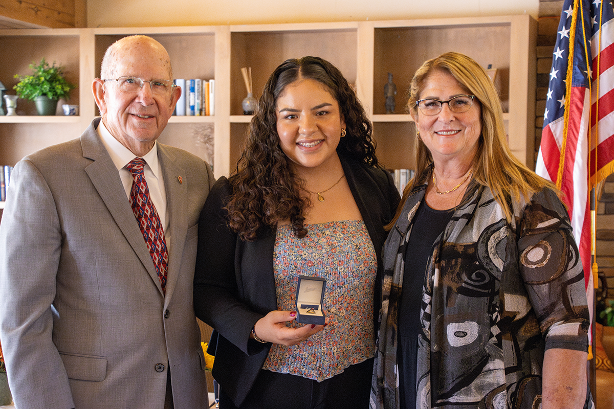 Col. John Rogers, Isabel Bon-Zamorano and Janet Rogers