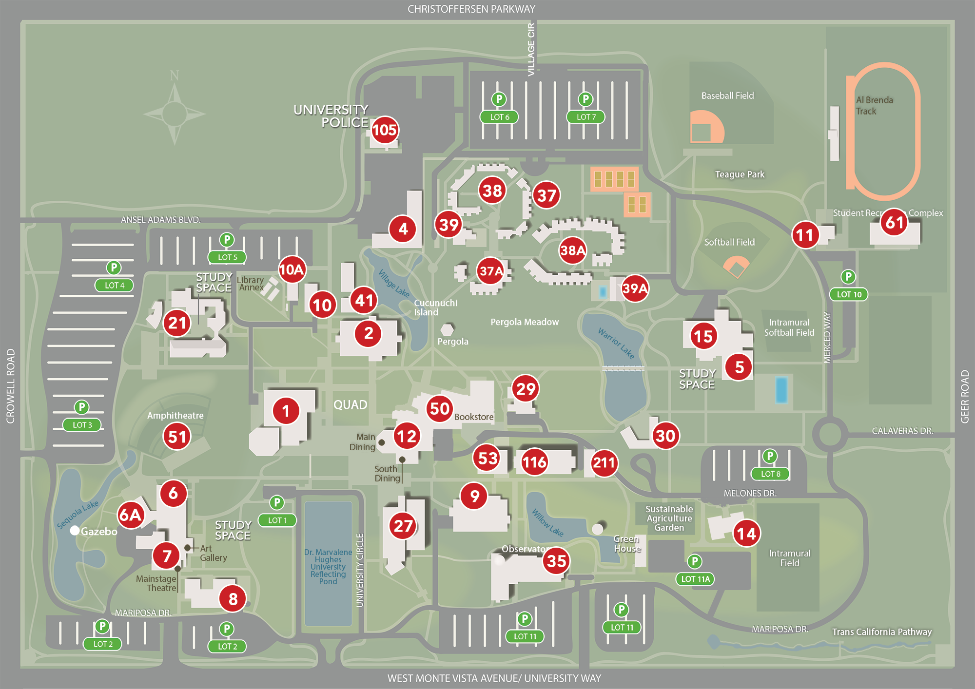 University Campus Map