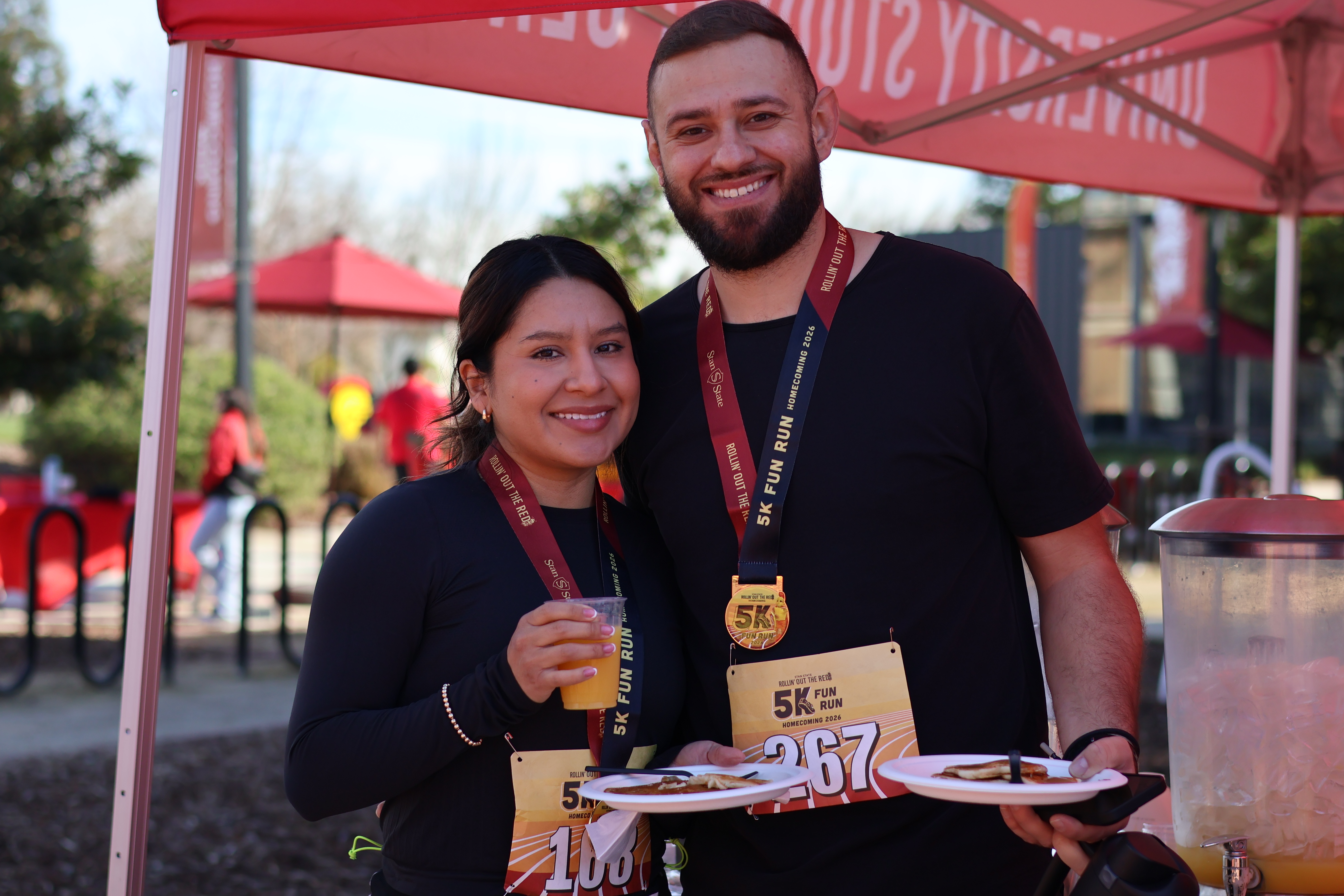 Two local community members that participated in 5k Fun Run