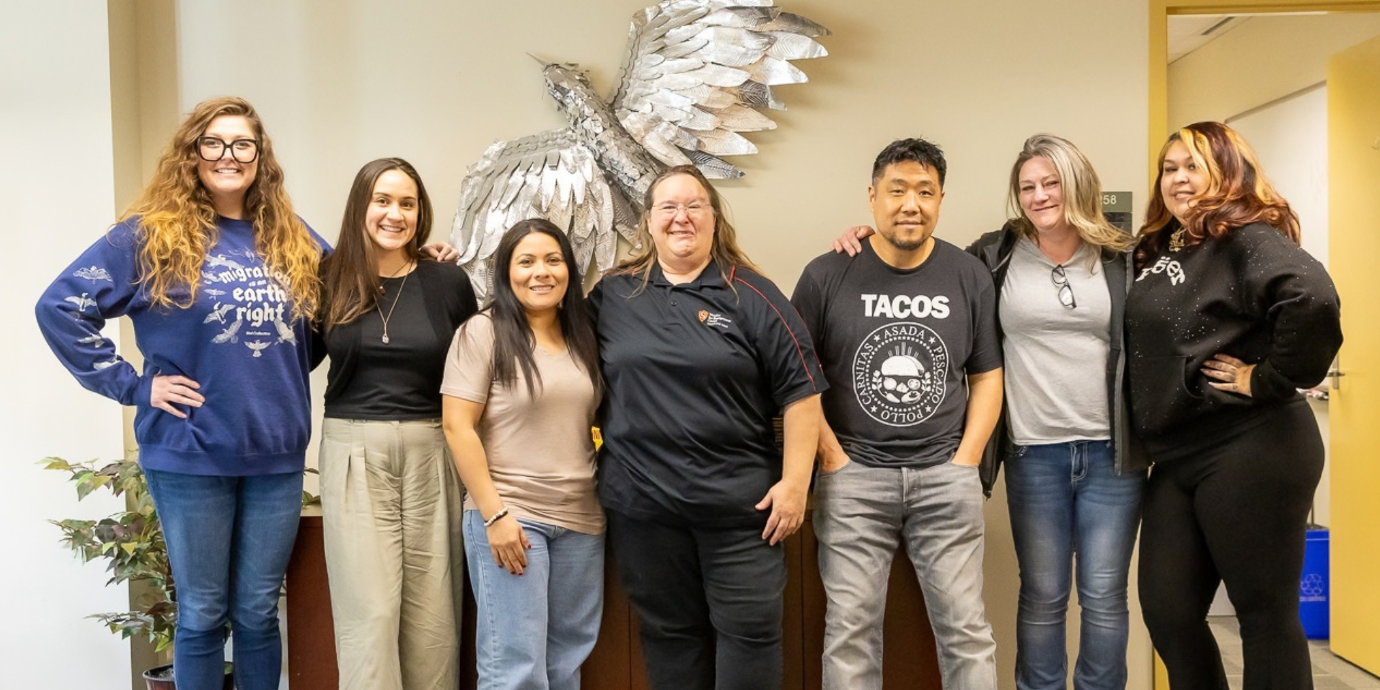 Group photo of project rebound staff and students