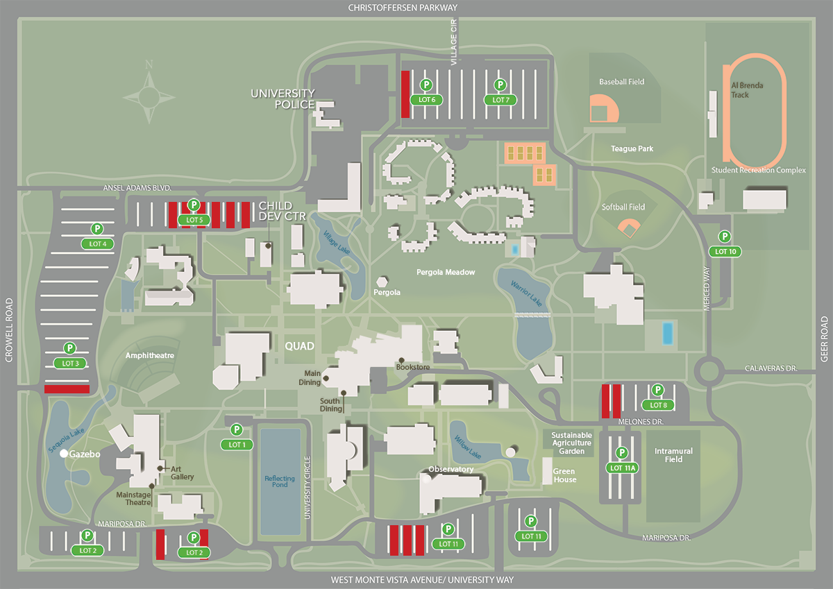Faculty Staff Parking Locations
