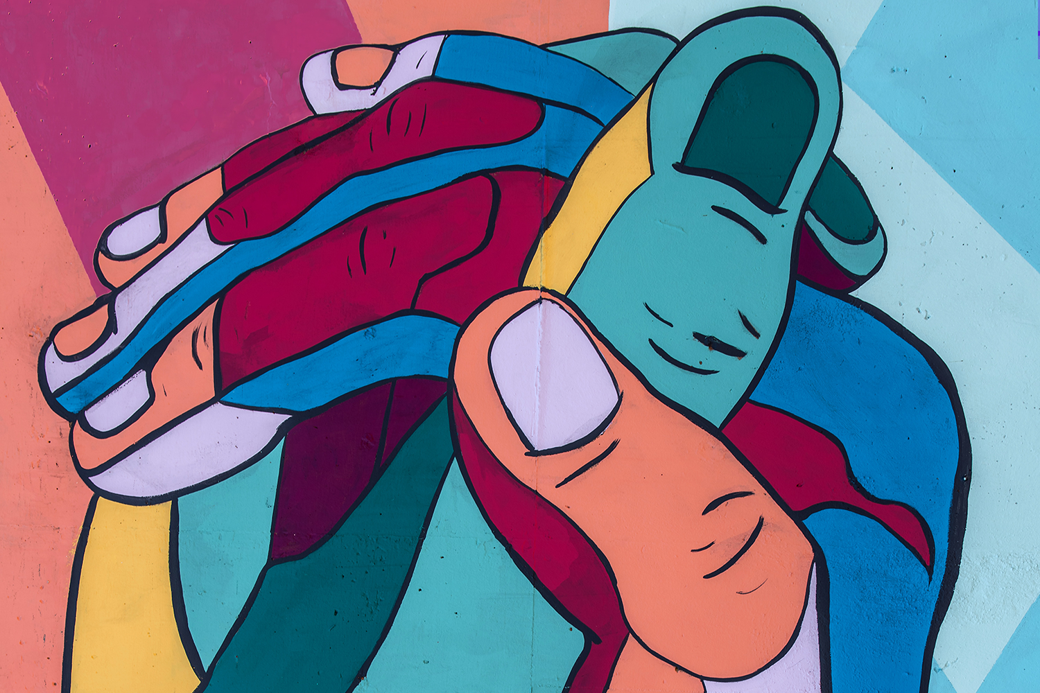 art piece of hands