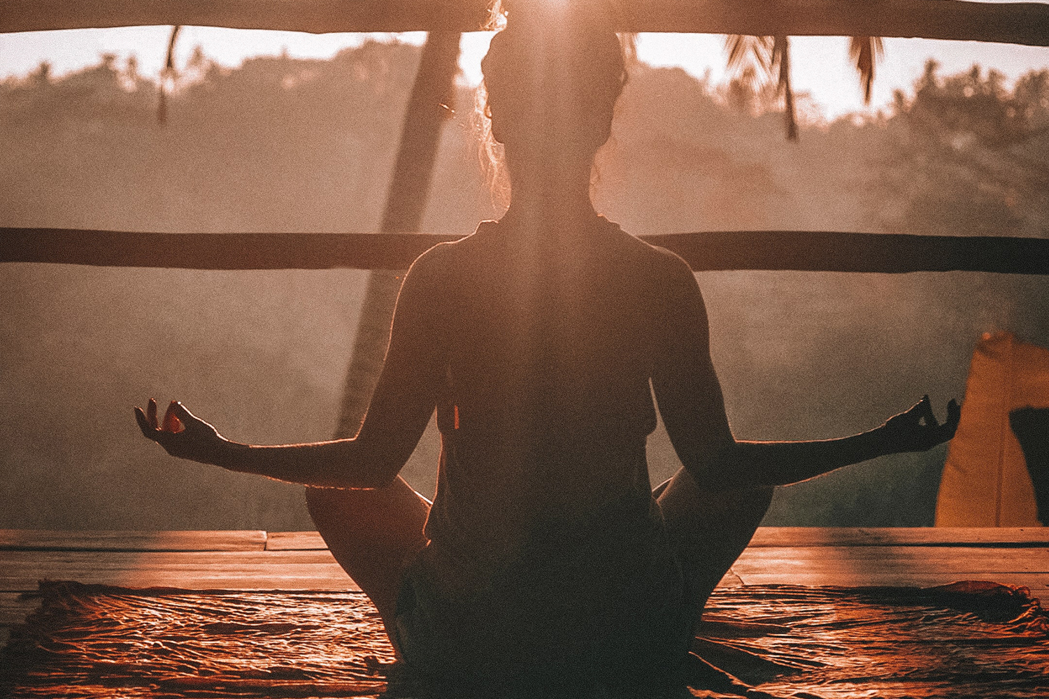 girl meditating
