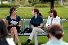 Students talking