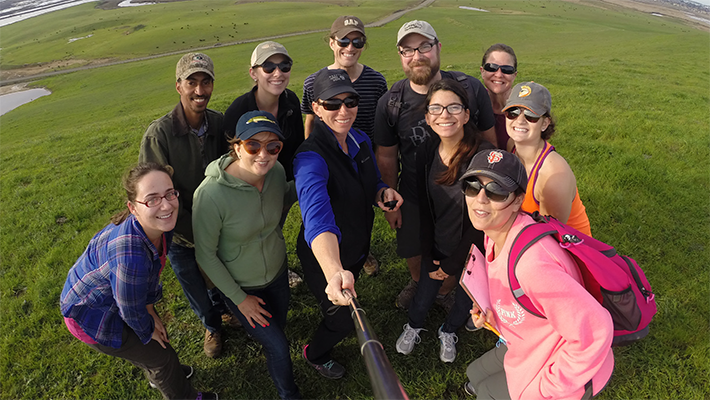 Students out in the field