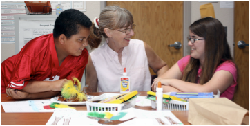 Students learning