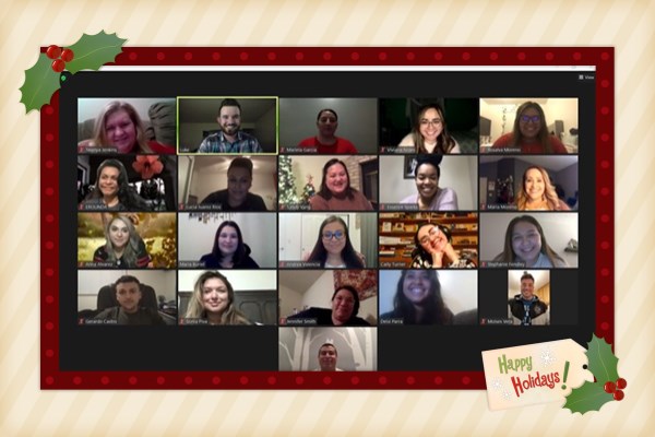 Students on zoom
