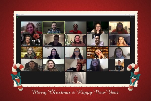 Students on zoom