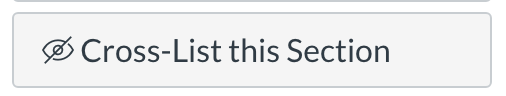 Cross-List this Section button