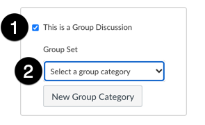 Illustrating the steps to create a group discussion