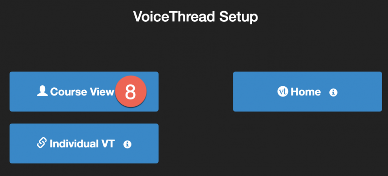 VoiceThread setup page