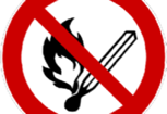 no open flames