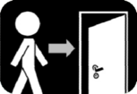 unobstructed exit