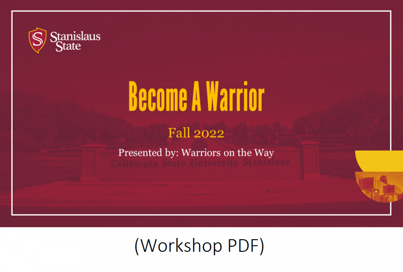 Becoming a Warrior Slide PDF