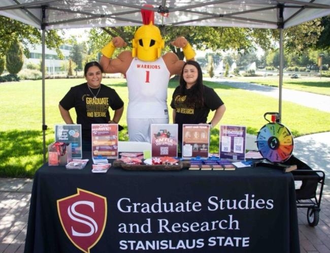 Graduate Studies & Research booth at Warrior Wednesday