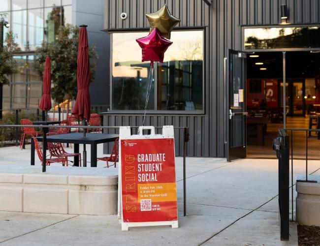 Entrance to the Graduate Student Social