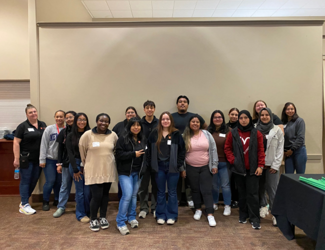 Group photo of College Corps Fellows at the Legacy of Hope, morning shift