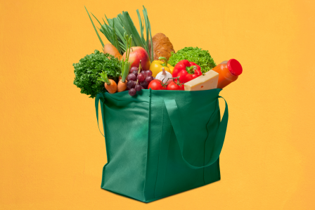 A bag of groceries