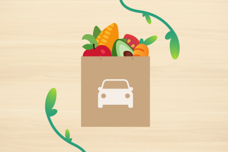 Curbside Pick-up: Food Distribution Icon