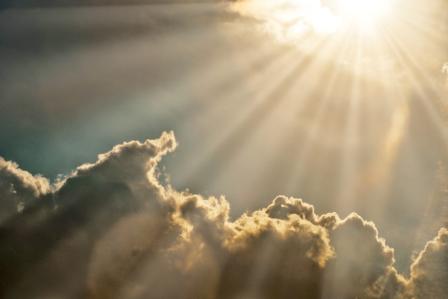 Sunlight through the clouds