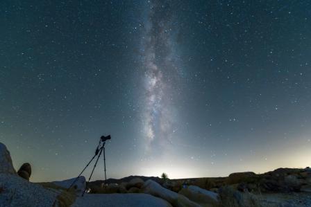 The night sky and stars