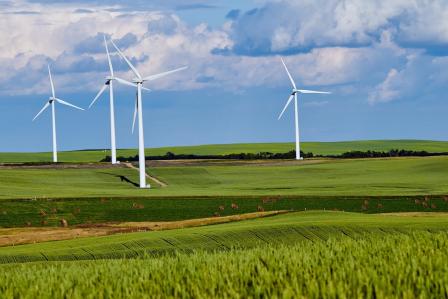 Valley of windmills