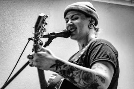 musician playing live