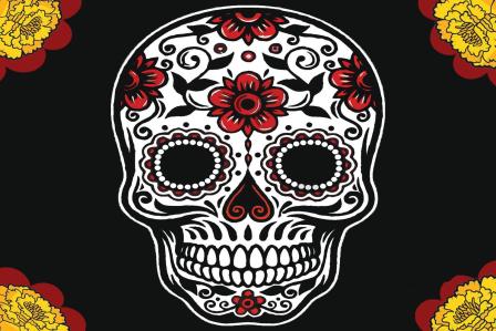 skull with mandala