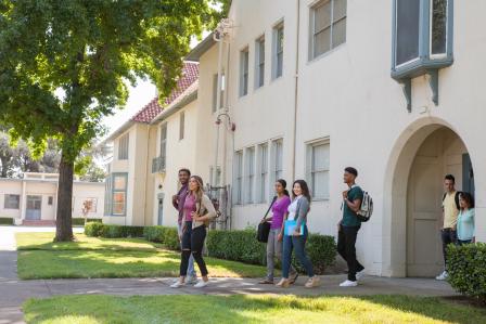 students at Stockton Campus