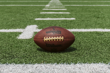 picture of football on field