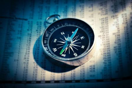Compass on top of spreadsheet