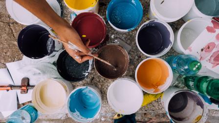 assorted color of paint