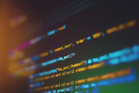 strings of code on a computer screen