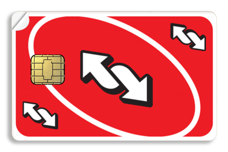 Reverse uno debit card.