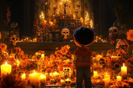 Dia De los Muertos animated movie.