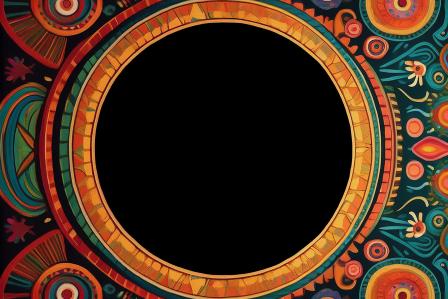 Colorful circular patterns