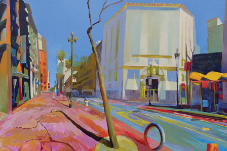 Susan Stephenson's art piece titled "Market Street". Image depicting Market street in San Francisco.