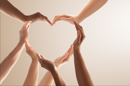 hands forming a heart