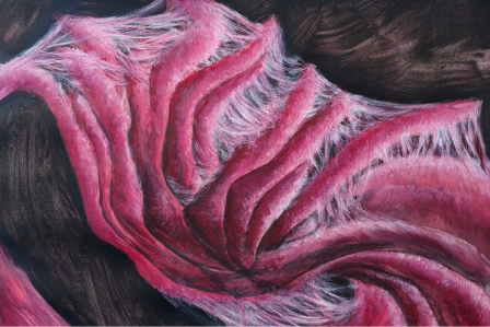 Dimenika Miranda - "Fingers", Gouache on Paper, 2024