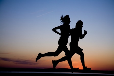 People running
