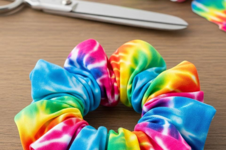 tie dye scrunchie