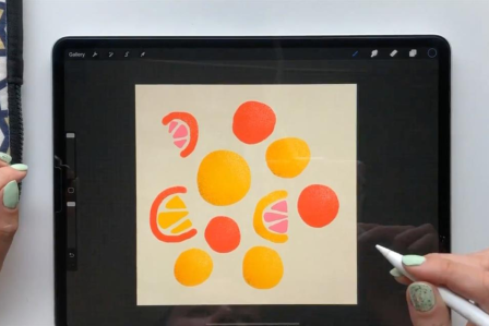 Drawing on tablet