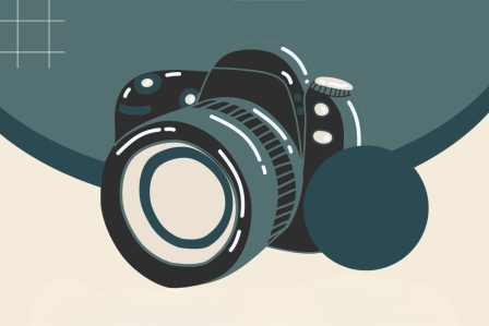 Graphic of a camera